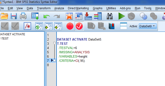 SPSS analysis with syntax